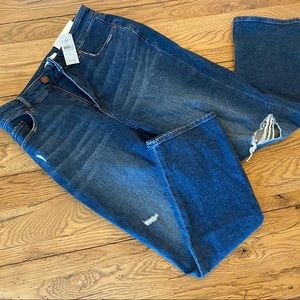 LOFT distressed cropped jeans